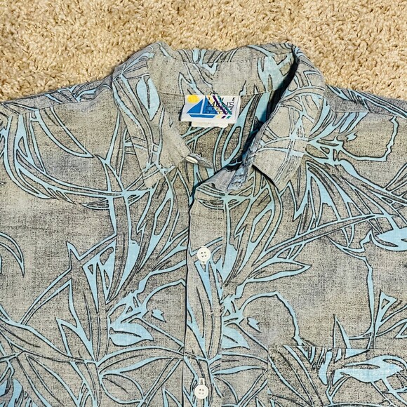Vintage Sears Aloha Hawaiian Print Shirt L - Picture 2 of 2